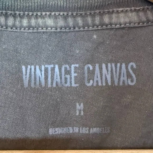 Free People x Vintage Canvas Cotton Distressed Tiger Print T-Shirt Size Medium - Picture 6 of 7